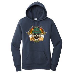 Funny Oktoberfest Halloween Skull Women's Pullover Hoodie