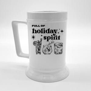 Full Of Holiday Spirit Cute Gift Beer Stein