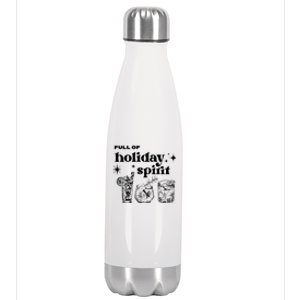 Full Of Holiday Spirit Cute Gift Stainless Steel Insulated Water Bottle