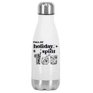 Full Of Holiday Spirit Cute Gift Stainless Steel Insulated Water Bottle