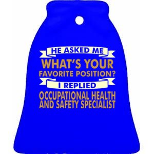 Favorite Occupational Health Safety Specialist Professions Great Gift Ceramic Bell Ornament