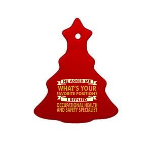 Favorite Occupational Health Safety Specialist Professions Great Gift Ceramic Tree Ornament