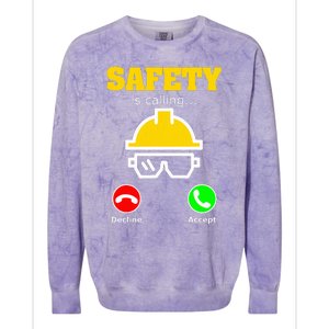 Funny Occupational Health Safety Officer Manager Supervisor Colorblast Crewneck Sweatshirt