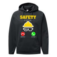 Funny Occupational Health Safety Officer Manager Supervisor Performance Fleece Hoodie