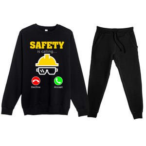 Funny Occupational Health Safety Officer Manager Supervisor Premium Crewneck Sweatsuit Set