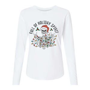 Full Of Holiday Spirit Funny Christmas Gift Womens Cotton Relaxed Long Sleeve T-Shirt