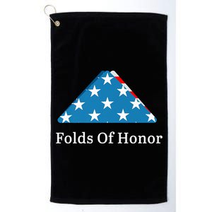 Folds Of Honor Fallen Military First Responders Patriotic Meaningful Gift Platinum Collection Golf Towel