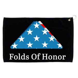 Folds Of Honor Fallen Military First Responders Patriotic Meaningful Gift Grommeted Golf Towel