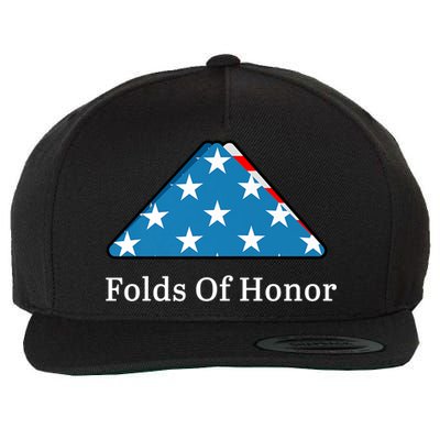 Folds Of Honor Fallen Military First Responders Patriotic Meaningful Gift Wool Snapback Cap