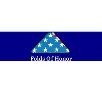 Folds Of Honor Fallen Military First Responders Patriotic Meaningful Gift Bumper Sticker