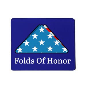 Folds Of Honor Fallen Military First Responders Patriotic Meaningful Gift Mousepad