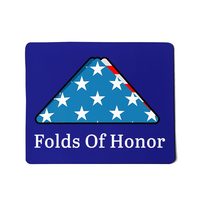 Folds Of Honor Fallen Military First Responders Patriotic Meaningful Gift Mousepad