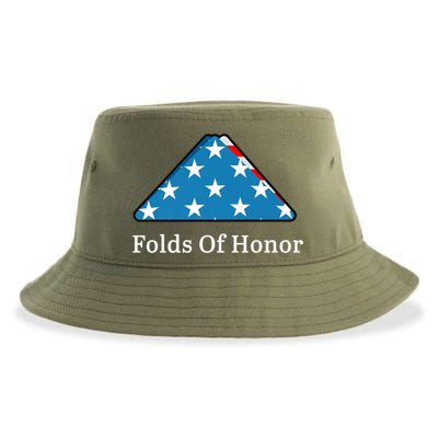 Folds Of Honor Fallen Military First Responders Patriotic Meaningful Gift Sustainable Bucket Hat