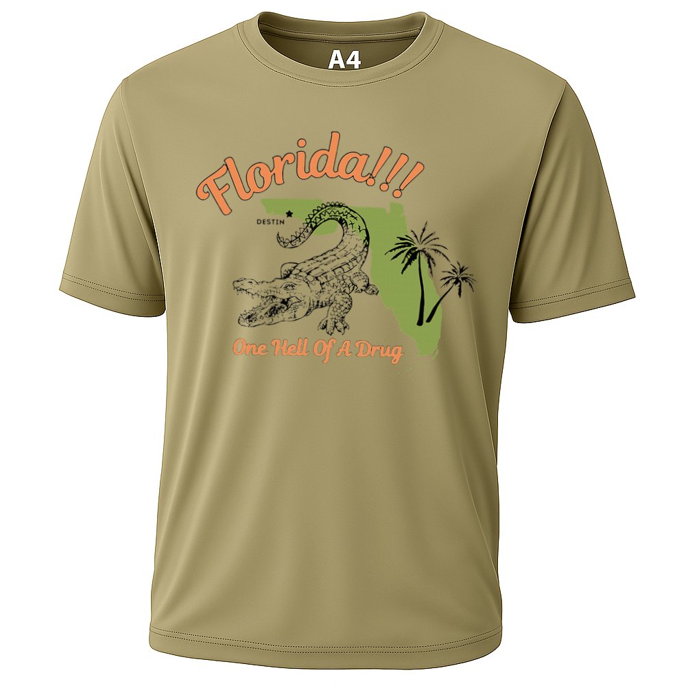 Florida One Hell Of A Drug Funny Summer Beach Performance Shirt