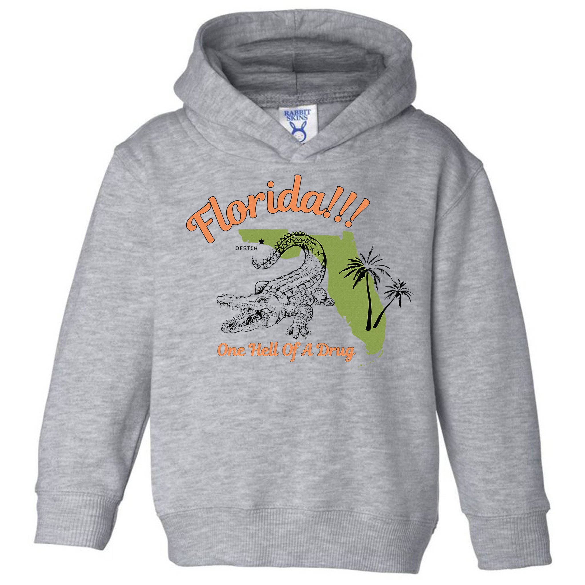 Florida One Hell Of A Drug Funny Summer Beach Toddler Hoodie