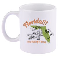 Florida One Hell Of A Drug Funny Summer Beach 11oz C Handle Ceramic Mug