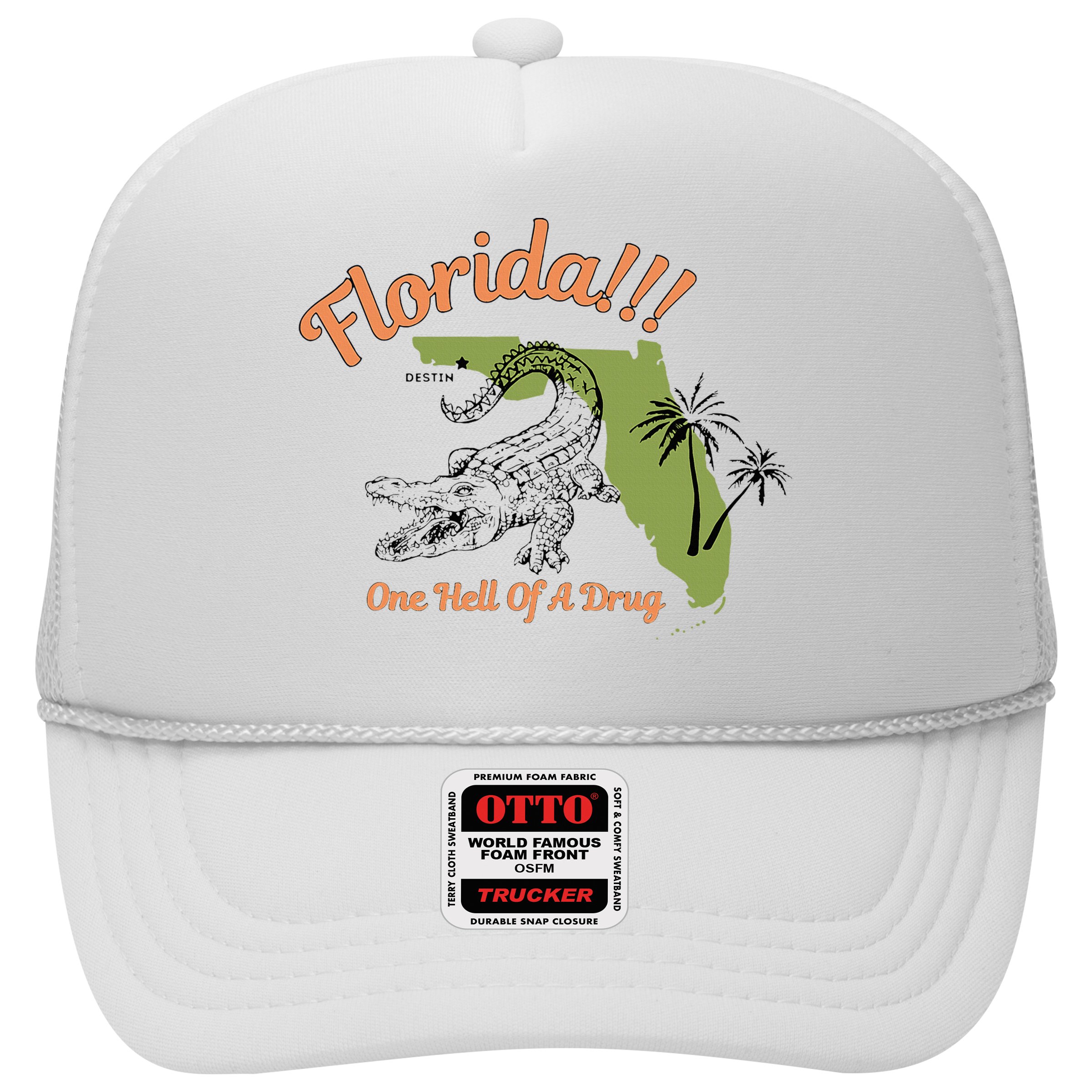Florida One Hell Of A Drug Funny Summer Beach Hat