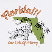 Florida One Hell Of A Drug Funny Summer Beach Visor