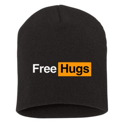 Funny Online Hugger's Delight Short Acrylic Beanie