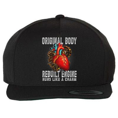 Funny Open Heart Surgery Recovery Survivor Women Wool Snapback Cap