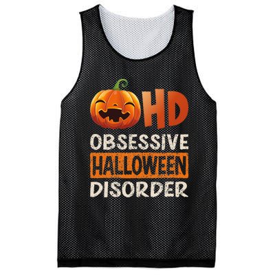 Funny Obsessive Halloween Disorder OHD Pumpkin Costume Mesh Reversible Basketball Jersey Tank