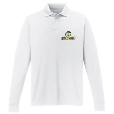 Flora Of Hyrule Korok Hylian Lover Perfect Gift Idea Performance Long Sleeve Polo