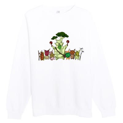 Flora Of Hyrule Korok Hylian Lover Perfect Gift Idea Premium Crewneck Sweatshirt