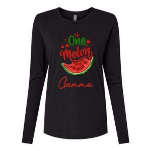 Funny One In A Melon Gamma Matching Group Great Gift Womens Cotton Relaxed Long Sleeve T-Shirt