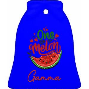 Funny One In A Melon Gamma Matching Group Great Gift Ceramic Bell Ornament