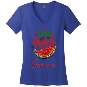 Funny One In A Melon Gamma Matching Group Great Gift Women's V-Neck T-Shirt