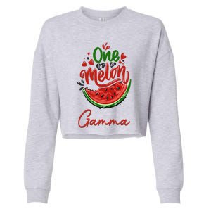 Funny One In A Melon Gamma Matching Group Great Gift Cropped Pullover Crew