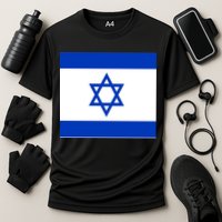 Flag of Israel Cooling Performance Crew T-Shirt