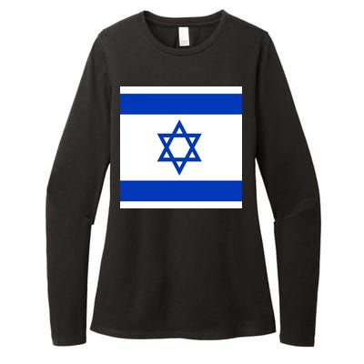 Flag of Israel Womens CVC Long Sleeve Shirt