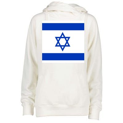 Flag of Israel Womens Funnel Neck Pullover Hood