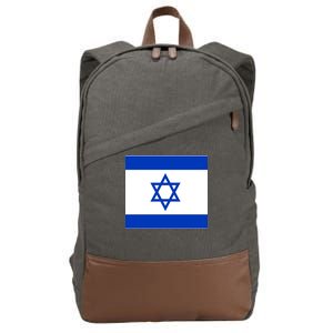 Flag of Israel Cotton Canvas Backpack