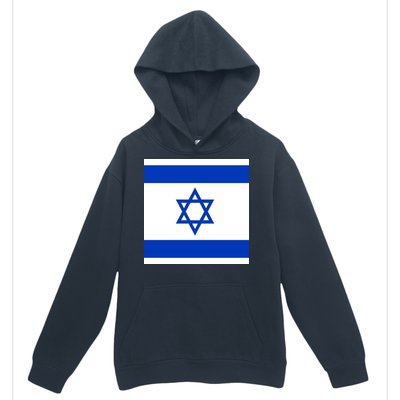 Flag of Israel Urban Pullover Hoodie