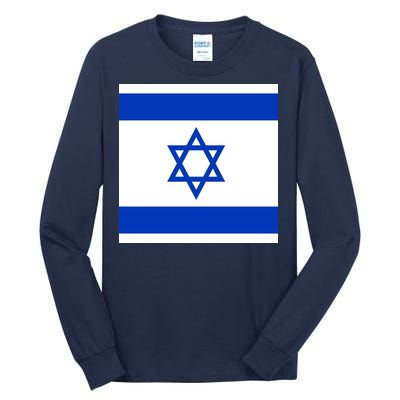 Flag of Israel Tall Long Sleeve T-Shirt