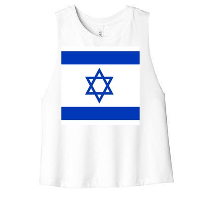 Flag of Israel Women's Racerback Cropped Tank