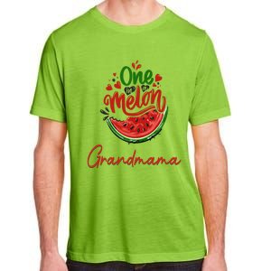 Funny One In A Melon Grandmama Matching Group Great Gift Adult ChromaSoft Performance T-Shirt