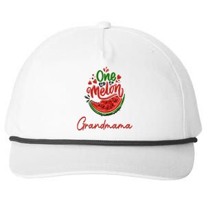 Funny One In A Melon Grandmama Matching Group Great Gift Snapback Five-Panel Rope Hat