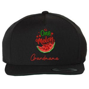 Funny One In A Melon Grandmama Matching Group Great Gift Wool Snapback Cap