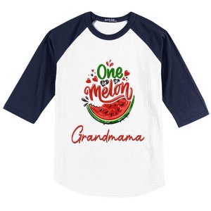 Funny One In A Melon Grandmama Matching Group Great Gift Baseball Sleeve Shirt