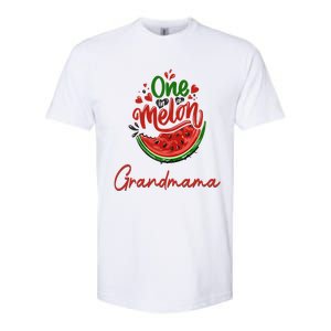 Funny One In A Melon Grandmama Matching Group Great Gift Softstyle CVC T-Shirt