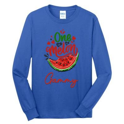 Funny One In A Melon Gammy Matching Group Gift Tall Long Sleeve T-Shirt