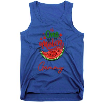 Funny One In A Melon Gammy Matching Group Gift Tank Top