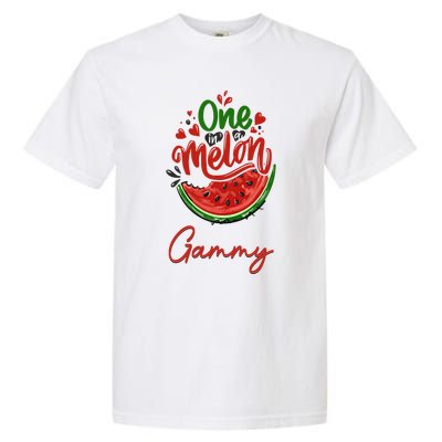 Funny One In A Melon Gammy Matching Group Gift Garment-Dyed Heavyweight T-Shirt