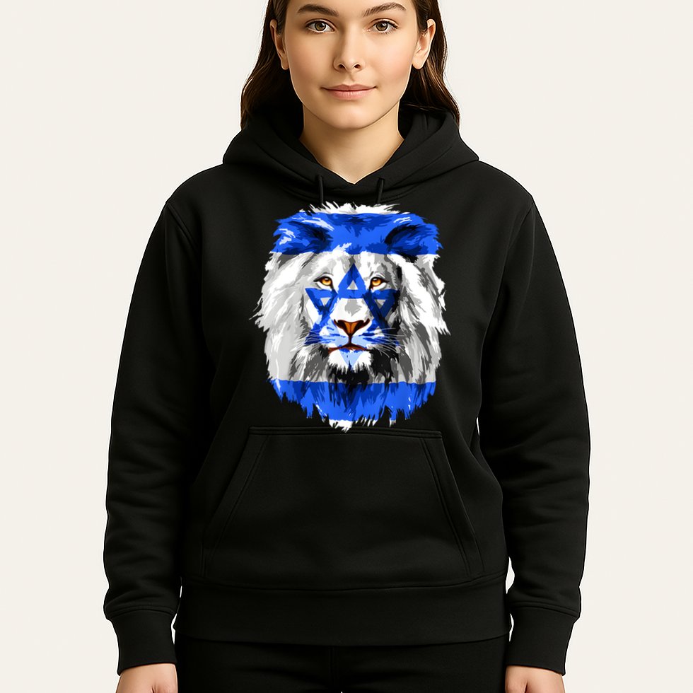 Flag Of Israel Lion Jewish Israel Flag Hoodie