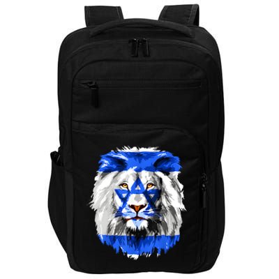 Flag Of Israel Lion Jewish Israel Flag Impact Tech Backpack