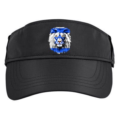 Flag Of Israel Lion Jewish Israel Flag Adult Drive Performance Visor
