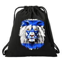 Flag Of Israel Lion Jewish Israel Flag Drawstring Bag